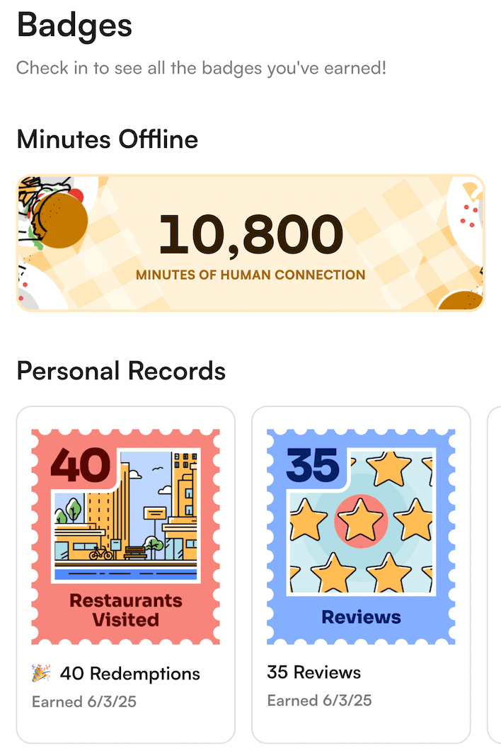 Badges and Achievements screenshot