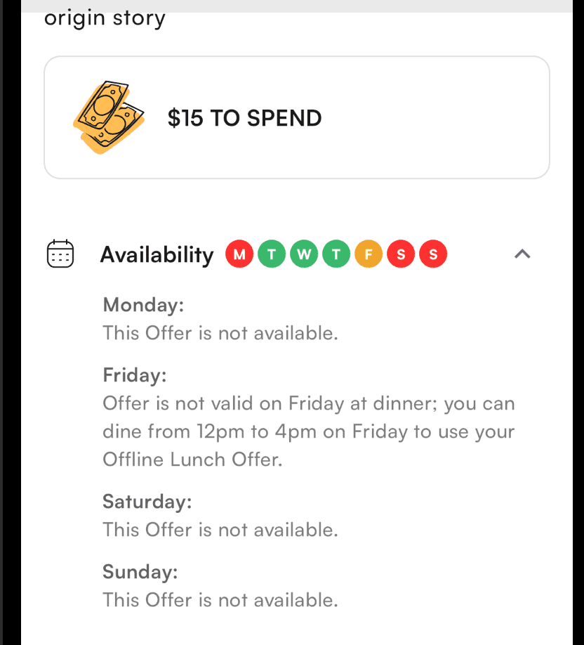 How do I tell when I can use my Offers? screenshot